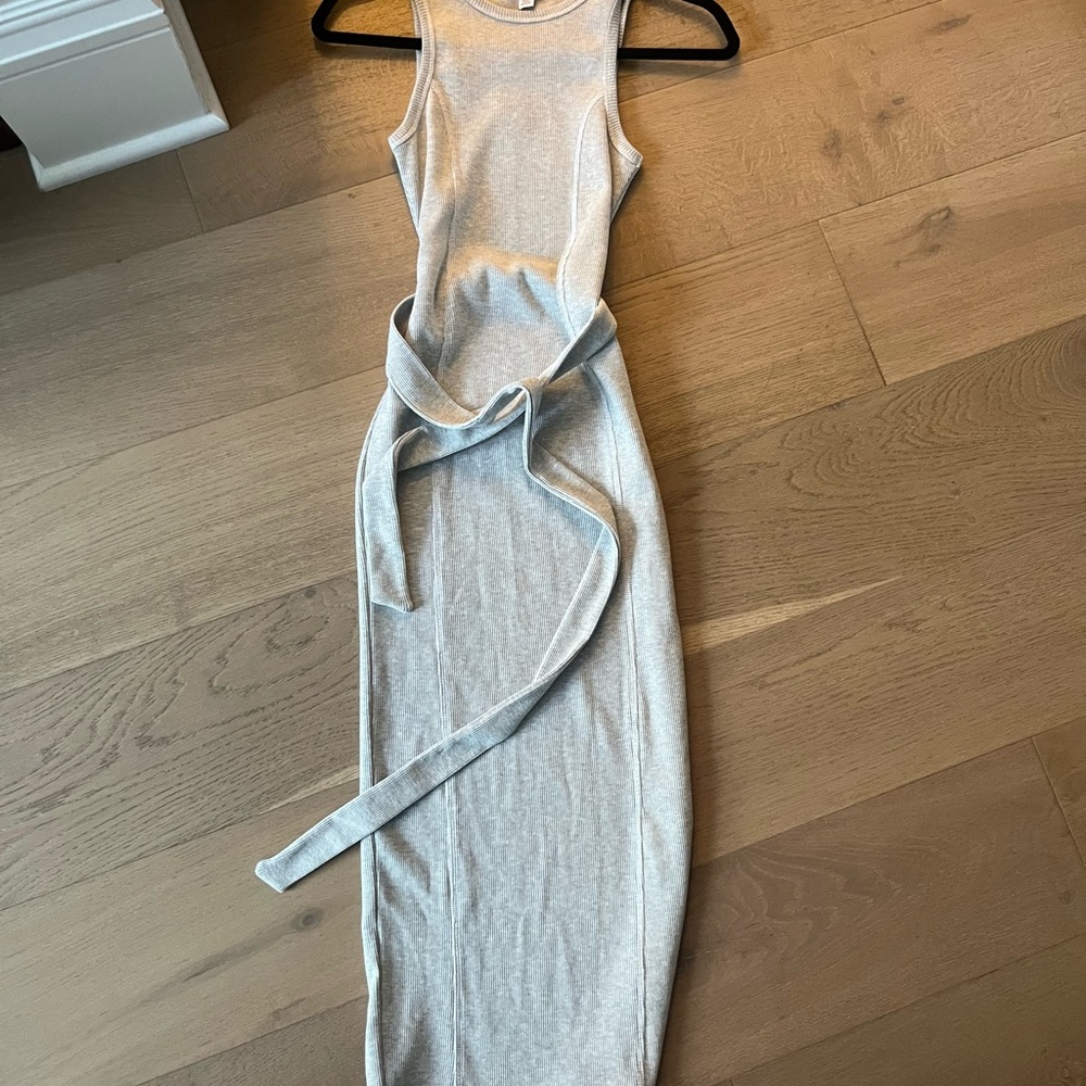 Topshop Light Gray Bodycon Dress